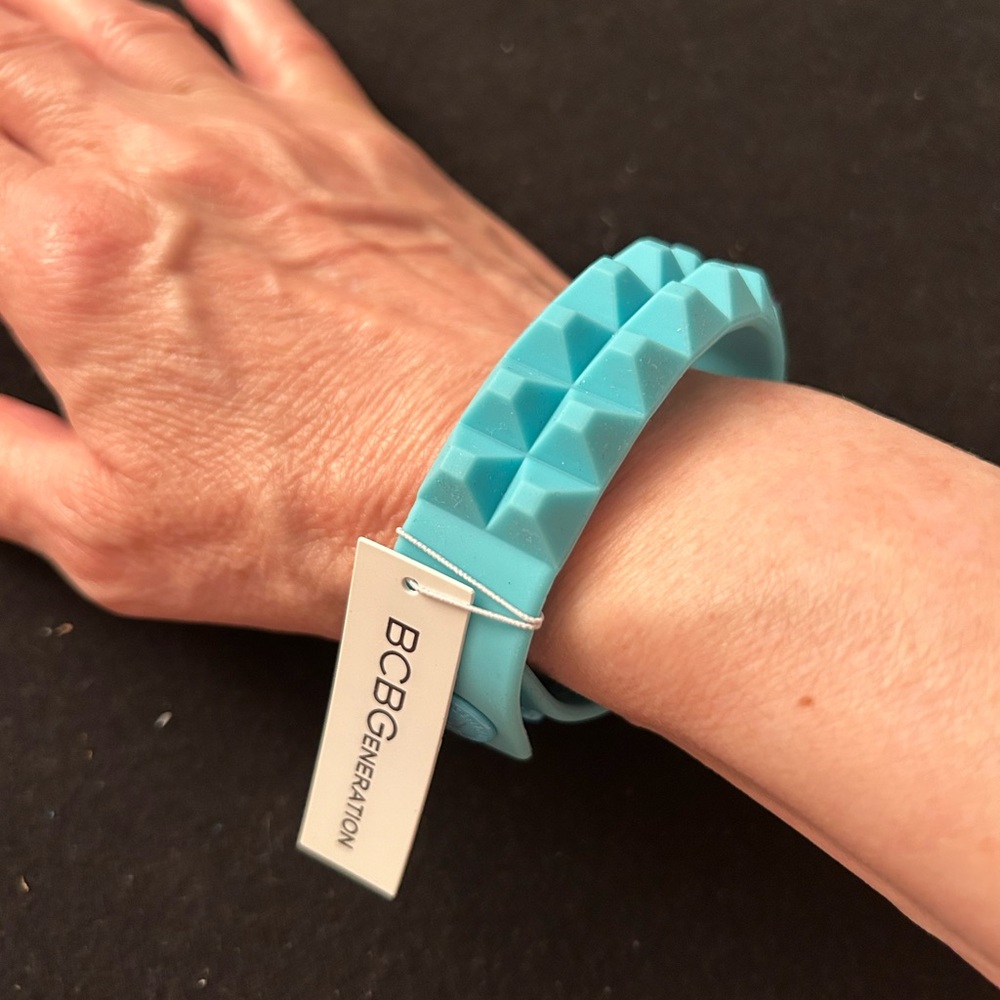 BCBG GENERATION Fun Fashion Bracelet 
Flexible Rubber, Brand New